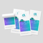 3 Views of DL Flyer Mockup