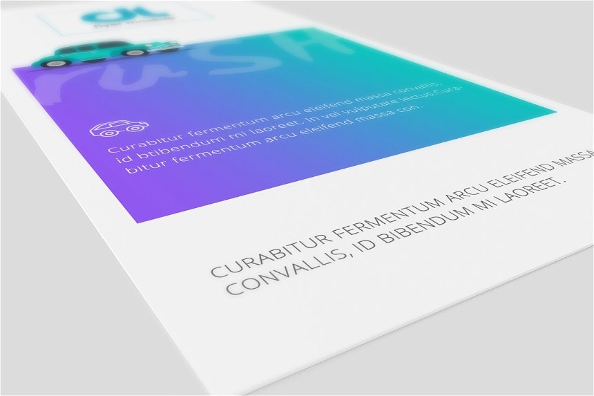 3 Views of DL Flyer Mockup