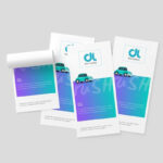 3 Views of DL Flyer Mockup