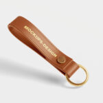 3 Views of Leather Keychain Mockups