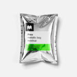 3 Views of Metallic Bag Mockup