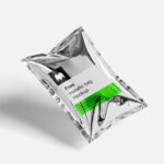 3 Views of Metallic Bag Mockup
