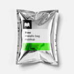 3 Views of Metallic Bag Mockup