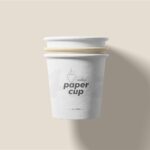 3 Views of Paper Cup Mockup mockup preview