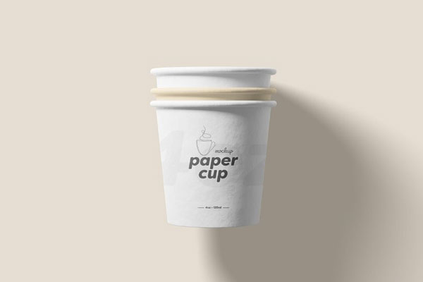 3 Views of Paper Cup Mockup