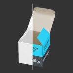 3 Views of Small Square Box Mockup