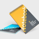 3 Views of Spiral Notebook Mockup