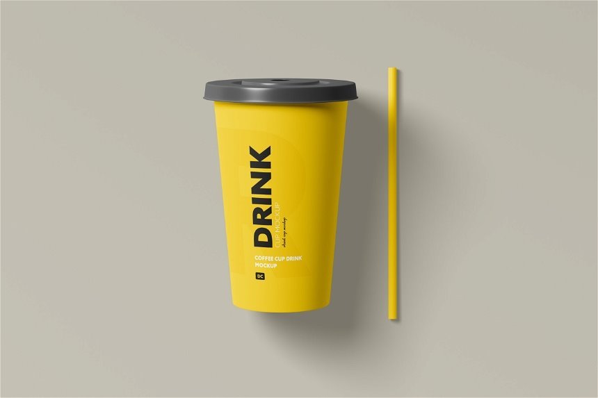 3 Visions of Drink Cup Mockup
