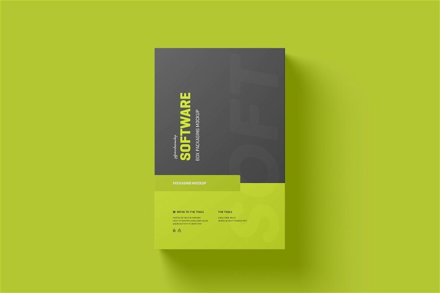 3 Visions of Software Box Mockup