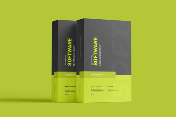 3 Visions of Software Box Mockup