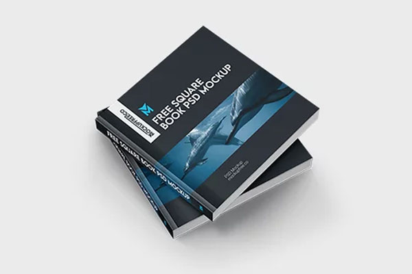 3 Visions of Square Book Mockup