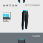 3 Women’s Sweatpants Mockups in Various Shots