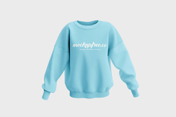 3 Women’s Sweatshirt Mockups in Different Shots