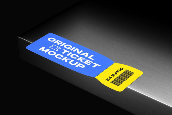 3:1 Ticket Mockup