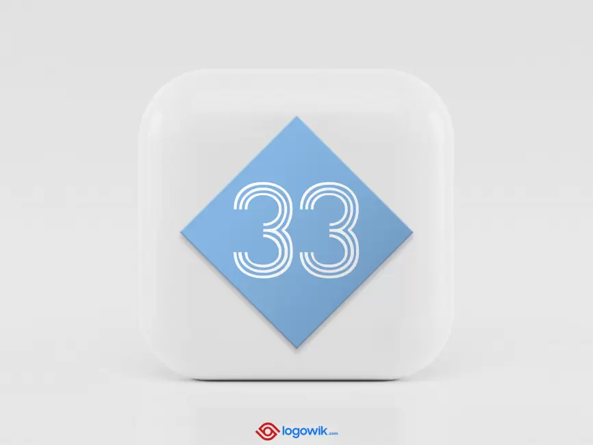 33 Blue Logo logo preview