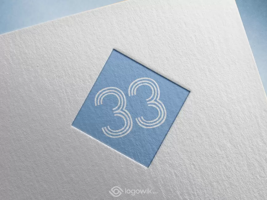 33 Blue Logo logo preview