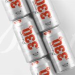 330ml Soda Can Mockup in 3 Views
