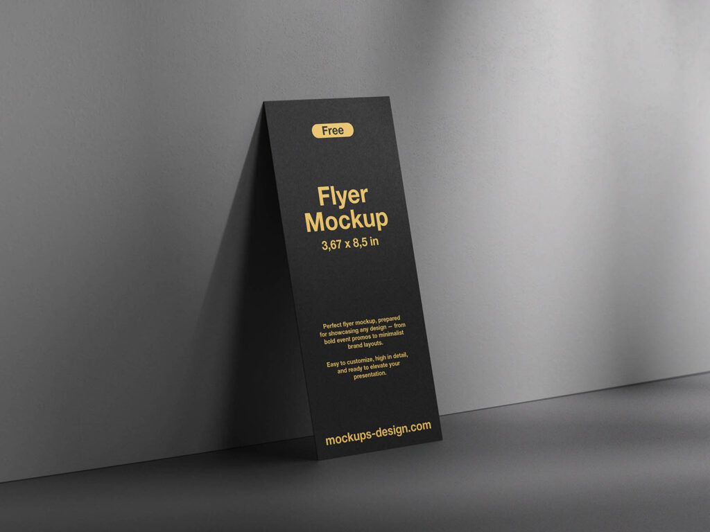 367×86 Inches Flyer Mockup