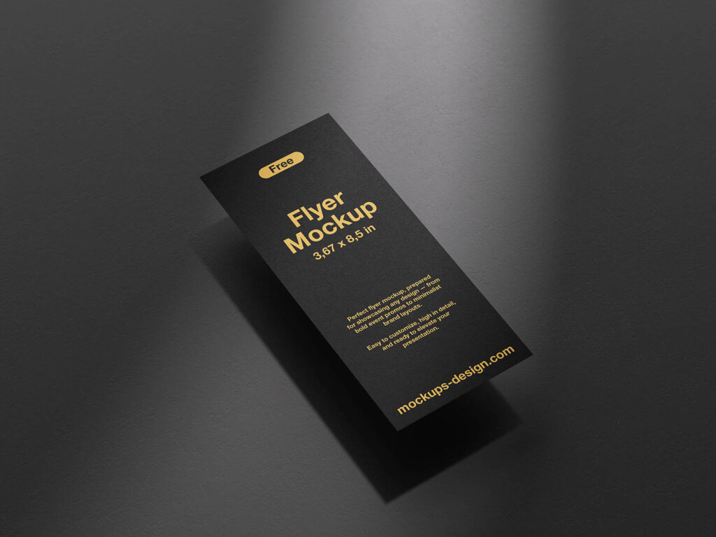 367×86 Inches Flyer Mockup
