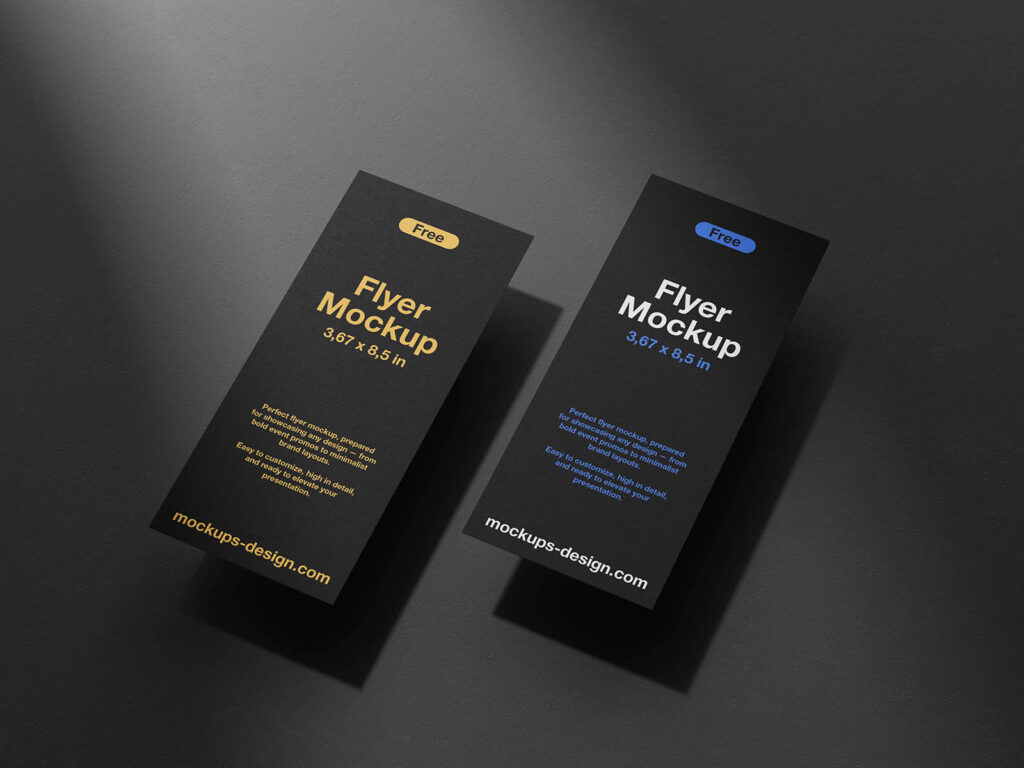 367×86 Inches Flyer Mockup