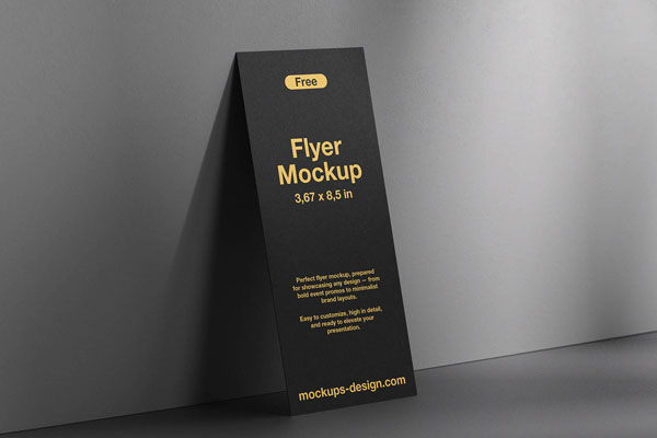 367×86 Inches Flyer Mockup