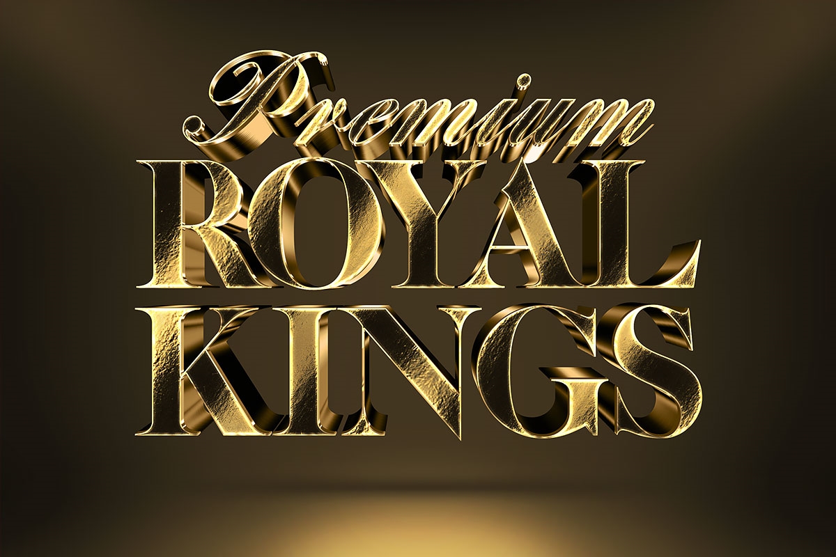 3D Gold Text and Logo Effect FREE PSD