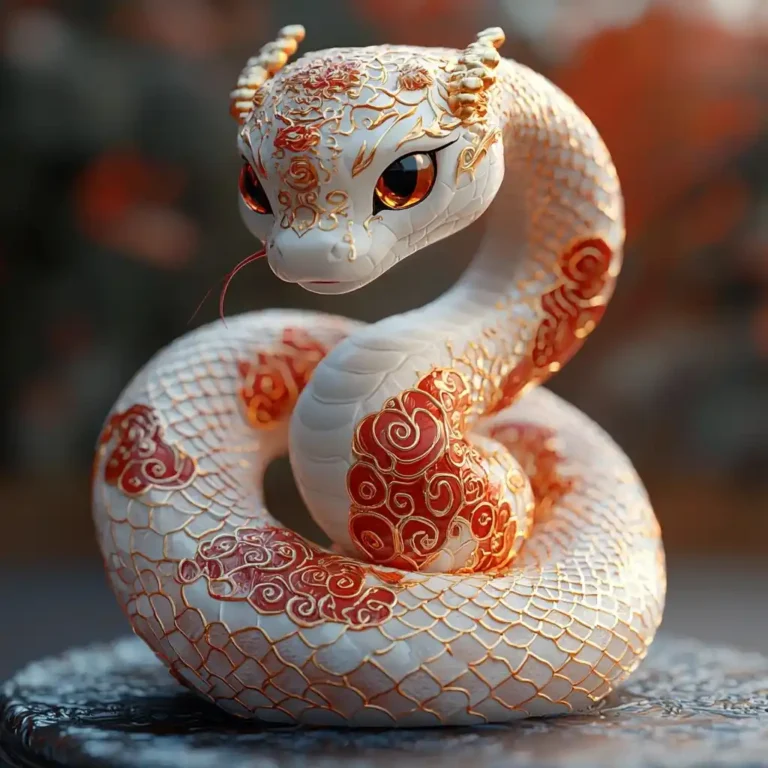 3D Q-Version Snake Design