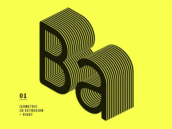 3D Sandwich Text Effect in 3 Angles FREE PSD