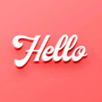 Minimal 3D Text Effect