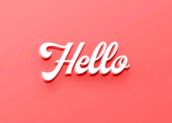 Minimal 3D Text Effect