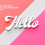 Minimal 3D Text Effect
