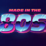 3D 80s Style Title Text Effect
