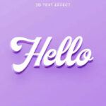 Minimal 3D Text Effect