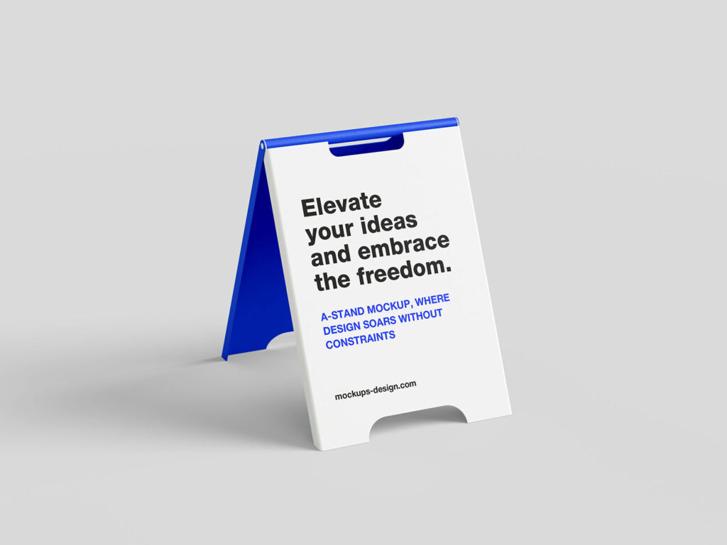 4 A-stand Mockups in Minimal Setting