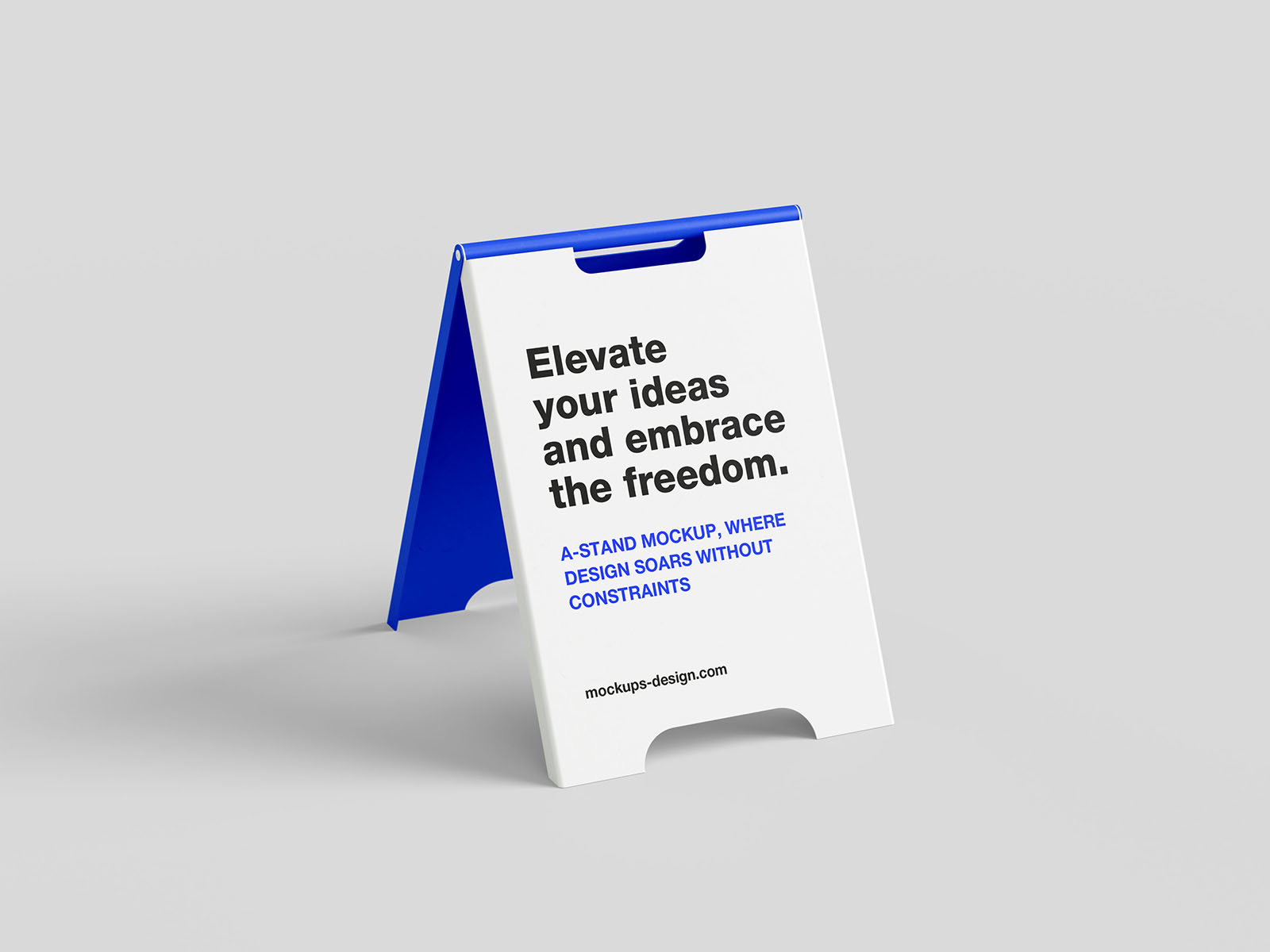 4 A-stand Mockups in Minimal Setting FREE PSD