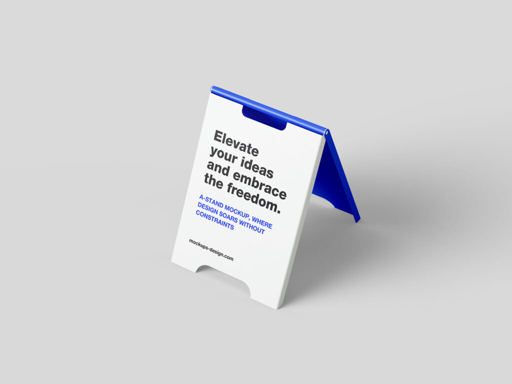 4 A-stand Mockups in Minimal Setting