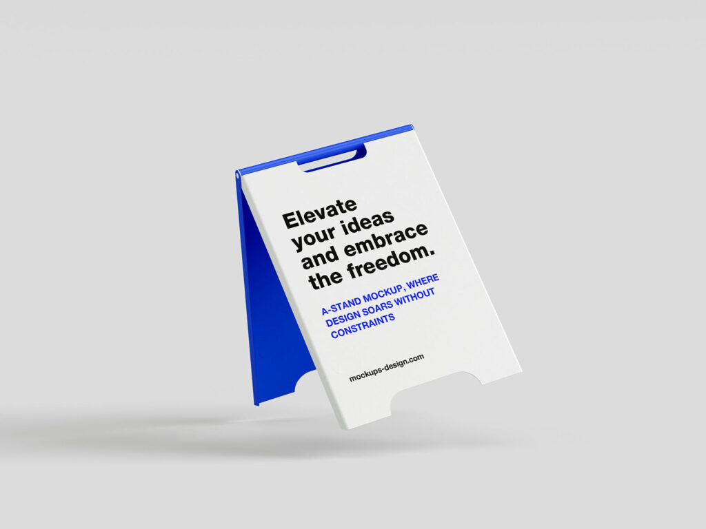 4 A-stand Mockups in Minimal Setting