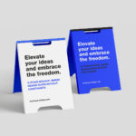 4 A-stand Mockups in Minimal Setting