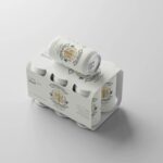 4 Beer Can Six Pack Mockup in Different Sights