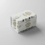 4 Beer Can Six Pack Mockup in Different Sights