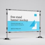 4 Different Angles Banner Stand Mockups