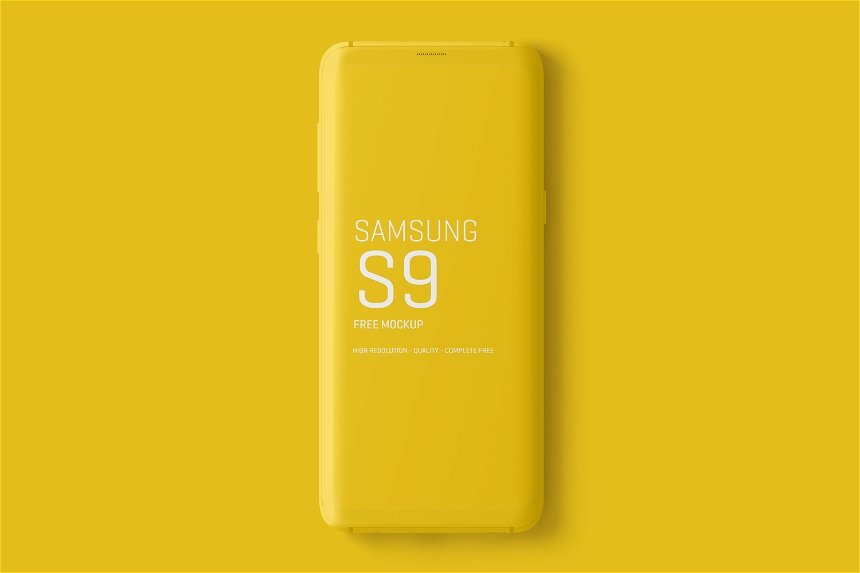 4 Different Minimal Samsung Galaxy S9 Mockups