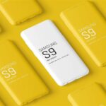 4 Different Minimal Samsung Galaxy S9 Mockups