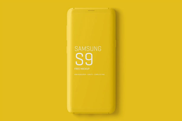 4 Different Minimal Samsung Galaxy S9 Mockups