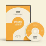 4 Different Sights of DVD Case Mockup