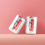 4 Different Visions of 150ml Soda Can Mockup