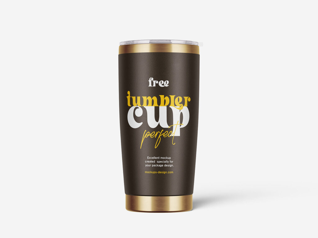 4 Different Visions of Tumbler Mockup