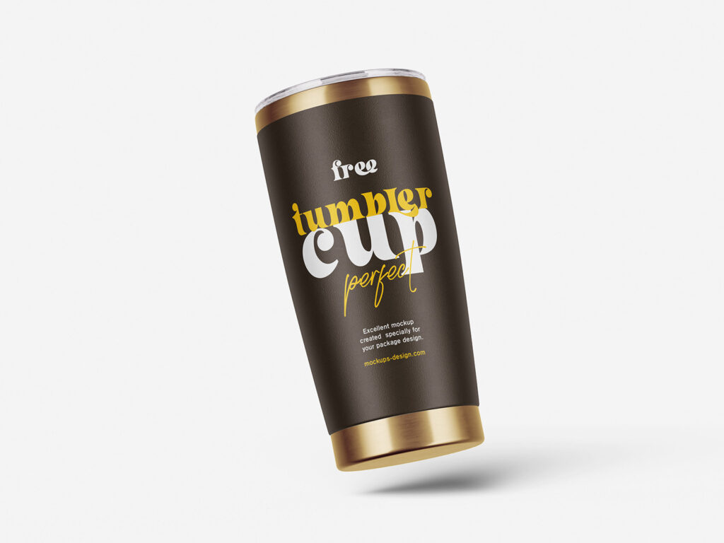 4 Different Visions of Tumbler Mockup
