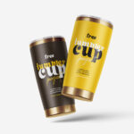 4 Different Visions of Tumbler Mockup