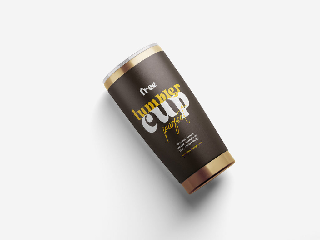 4 Different Visions of Tumbler Mockup